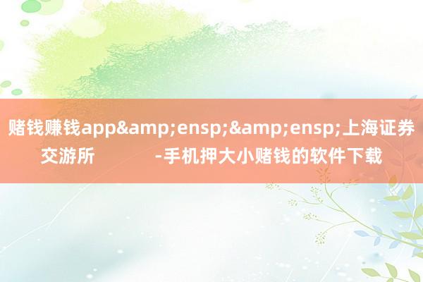 赌钱赚钱app&ensp;&ensp;上海证券交游所            -手机押大小赌钱的软件下载