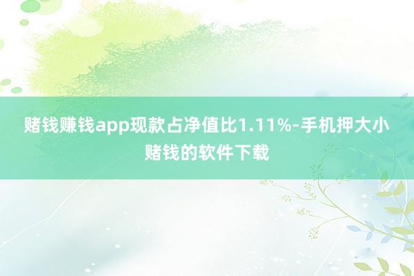 赌钱赚钱app现款占净值比1.11%-手机押大小赌钱的软件下载